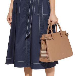Burberry Tan Outlet Leather Bag Tote